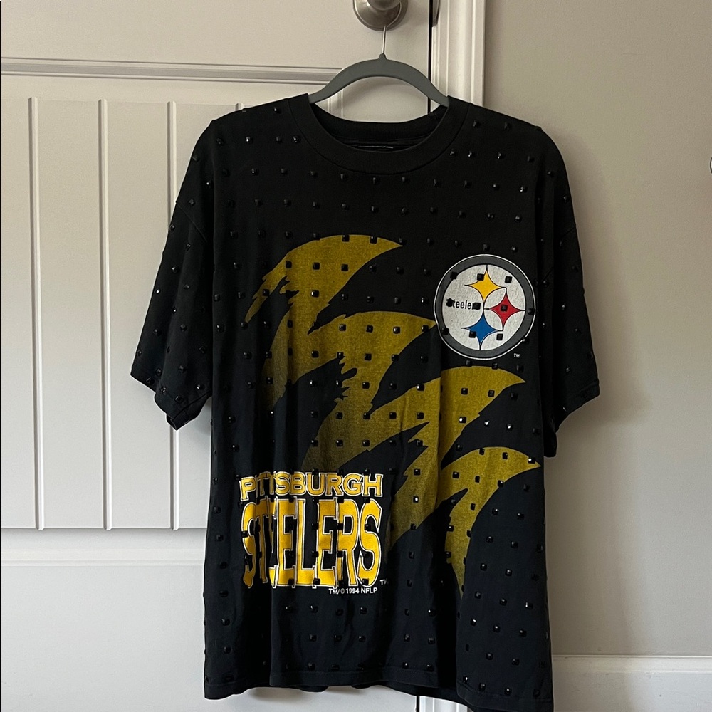 LF Black and Gold Pittsburgh Steelers Short Sleeve Tee